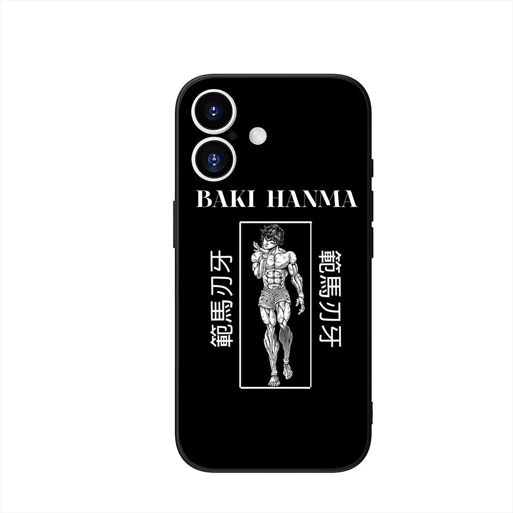 

Baki Cartoon Hanma Phone Cover Case for Apple iPhone 17 16 15 11 Pro XS Max XR 6 7 8 Plus + SE 2020 5 16E Casing iPhone 17 ProMax