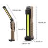 LED Work Light 1000 Lumens Rechargeable Flashlight Metal Hook USB Charging Cable