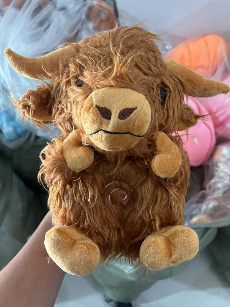 Hochlandkuh Langer Plüsch Beruhigende Schlafpuppe – Süßes Geschenk auf Lager