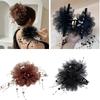 Tassel Hair Claw Peony Flower Hair Accessories Elegant Bow Hairgrips  Women