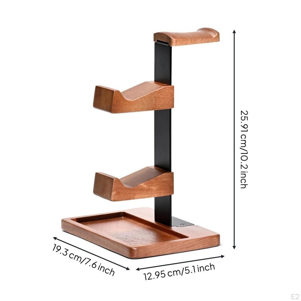 Headset Stand with Controller Holder Premium Rest SpaceSaving Storage