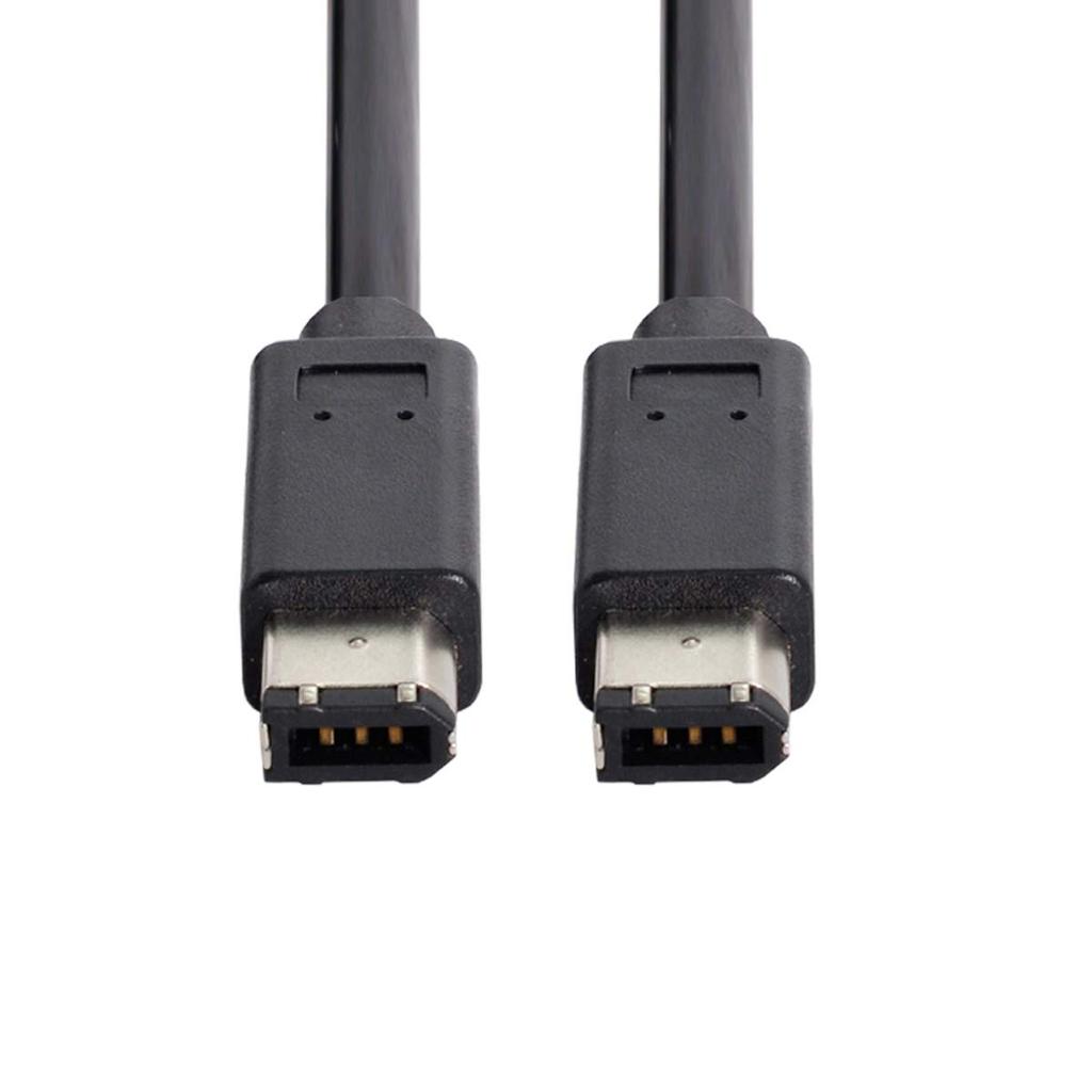 CY IEEE 1394 FireWire 400 FireWire 400 iLink Kabel Schwarz 6-Pin/6-Pin - 6-6 1.8m