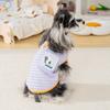 Hundeshirts Sommer Bedruckte Welpenkleidung Weicher Atmungsaktiver Pullover T-Shirt mit D-Ring für Kleine Mittlere Hunde Katzen