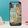 Art Painting Birth Of Venus Phone Case For iPhone 13 11 12 14 15 16 Pro Max Mini XR XS X Plus Back Cover Fundas
