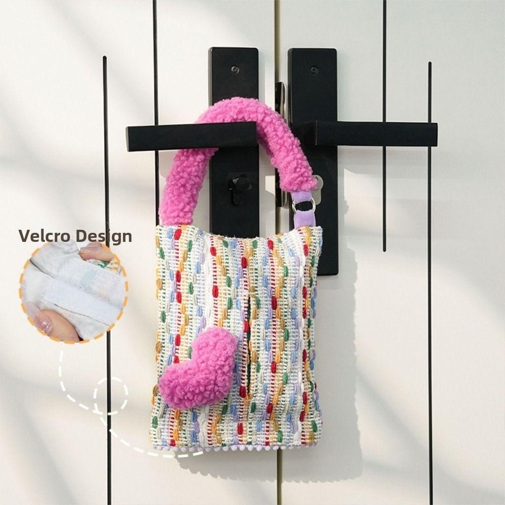 INS Paper Storage Case Universal Hanging Napkin Holder Hanging Car Tissue Box Home Decoration