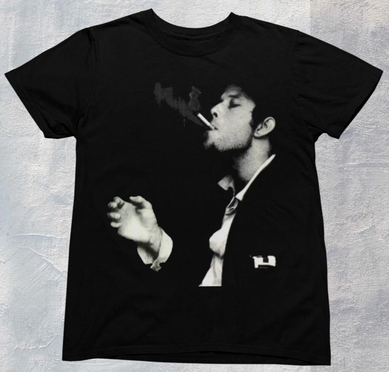 Tom Waits Smoking T shirt - Premium Quality Men Fashion Street Hip-hop Rock Short-sleeved Women Cotton Round-neck Top