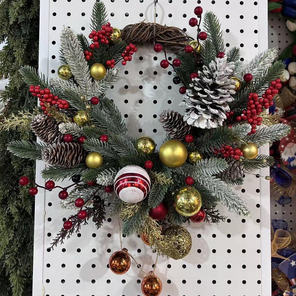Christmas Kitchen Cabinet Wreaths, Suitable For Decorating The Kitchen Or Doors, Both Indoors And Outdoors For Holiday Decorations
