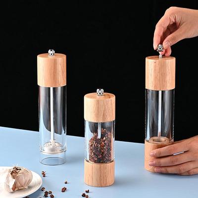 Eiche & Acryl Manuelle Pfeffermühle - Schwarze Pfeffermühle Küchenwerkzeug