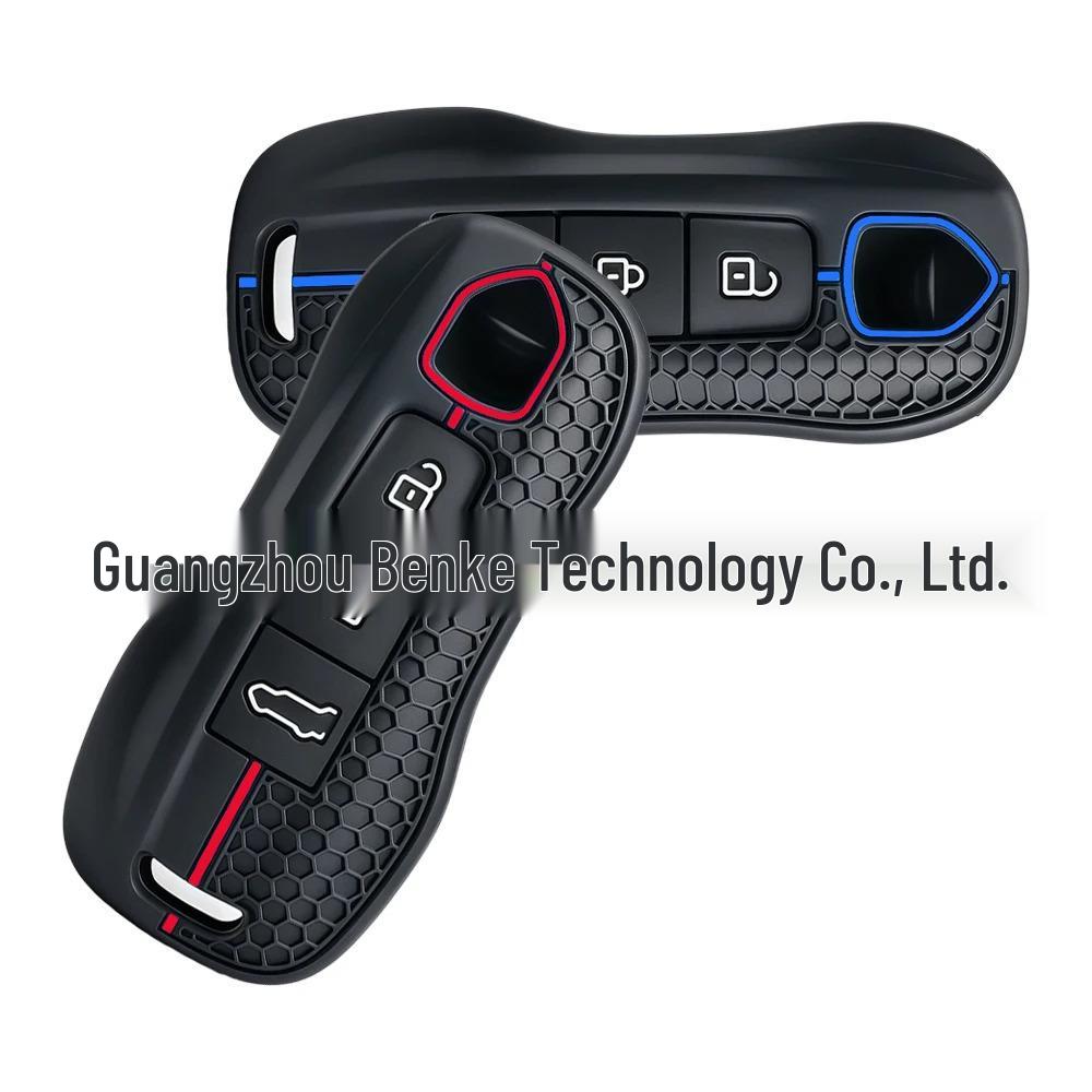 Key Cover: Soft Silicone for Porsche Cayenne, Panamera, Macan, 911, 981, 991 (3-Button)