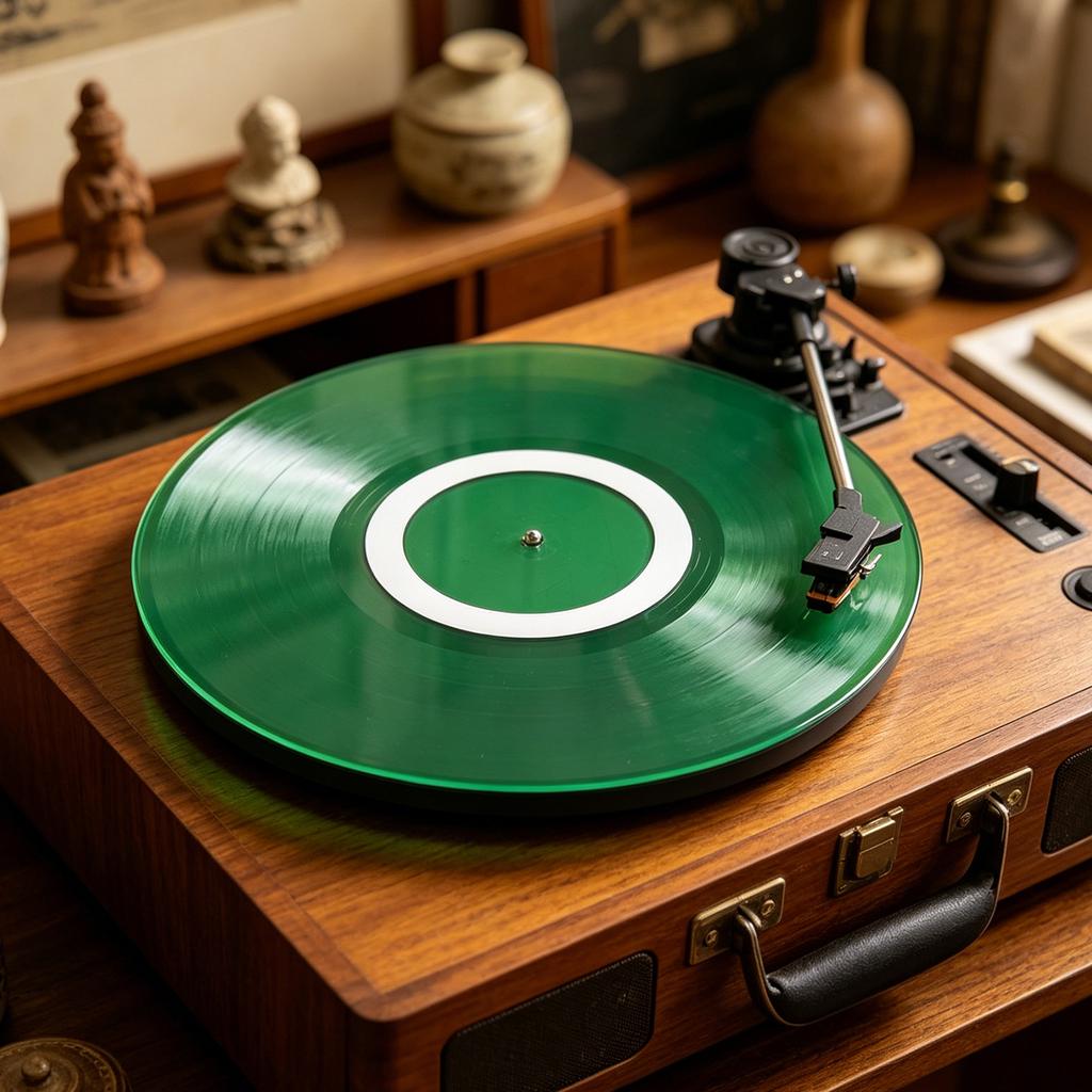 Record Platter Slipmat Anti-Static Acrylic Turntable Mat Low Noise Records Slip Mat for Noise Reduction/Improved Sound Quality