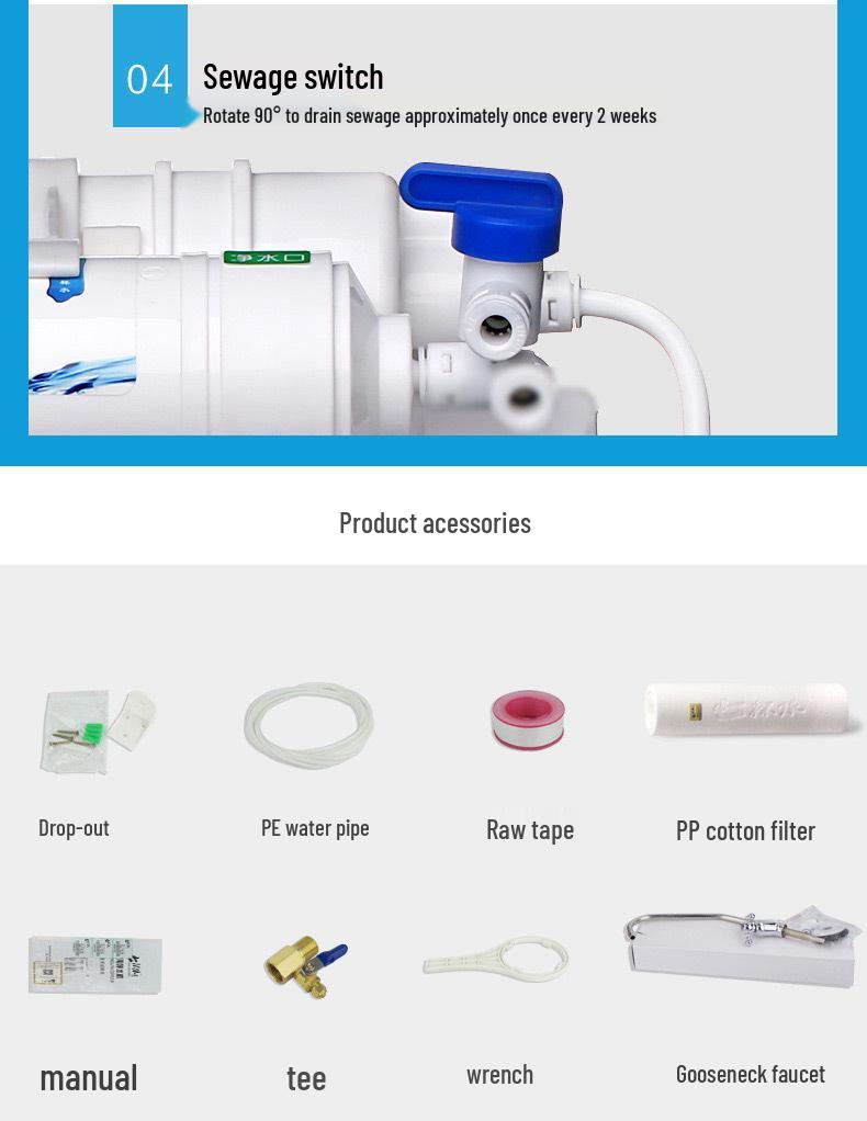 3+2 Ultrafiltration Water Purifier: Direct Drinking Kitchen Tap Filter