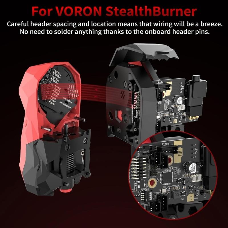 EBB SB2209 (RP2040) Πλακέτα CAN Για n StealthBurner 3D Εκτυπωτή Hotend Klipper Canbus Κεφαλή Εξωθητήρα Εργαλείο Max31865 Προσαρμογέας