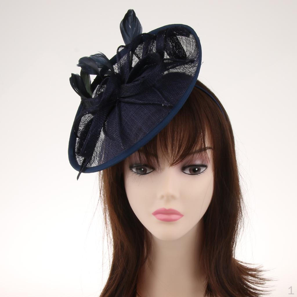 

Fascinator Top Hat Wedding Cocktail Tea синій
