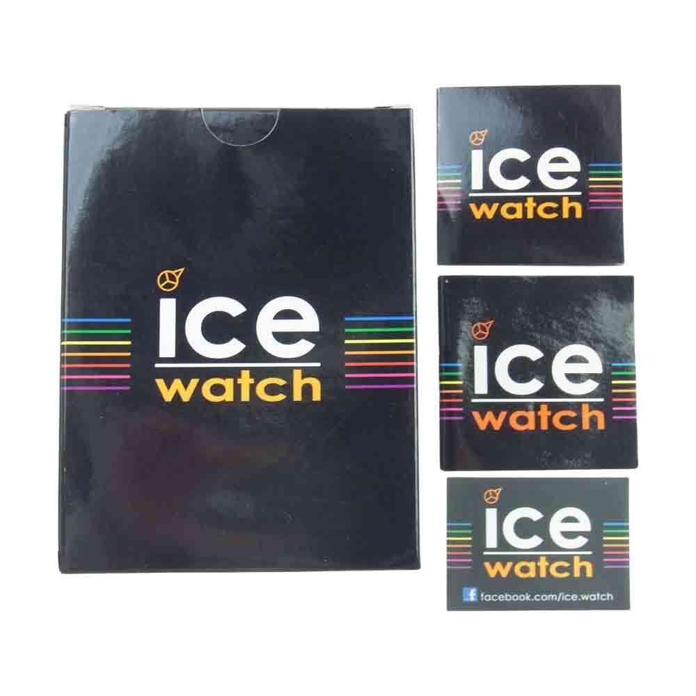 Used ICE WATCH 001 353 Ice Glitter 40mm Rose Gold Rubber Band Watch Black Black Series [Used]