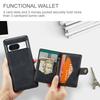 For Google Pixel 8a Case Leather+TPU Retro Phone Cover Detachable Magnetic Back Card Pocket