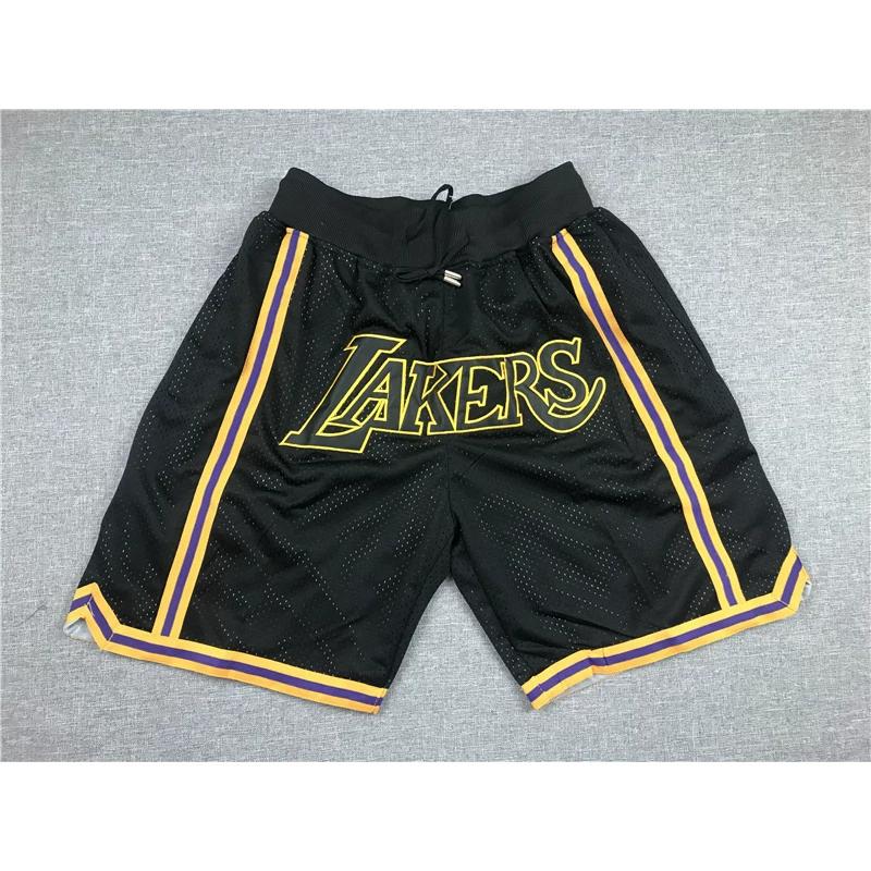Just Don Retro Americano Mágico Pantalones Cortos Deportivos Bordados para Hombre Pantalones Cortos de Baloncesto High Street Pantalones Cortos del Equipo Lakers Pantalones Cortos de Cinco Puntos
