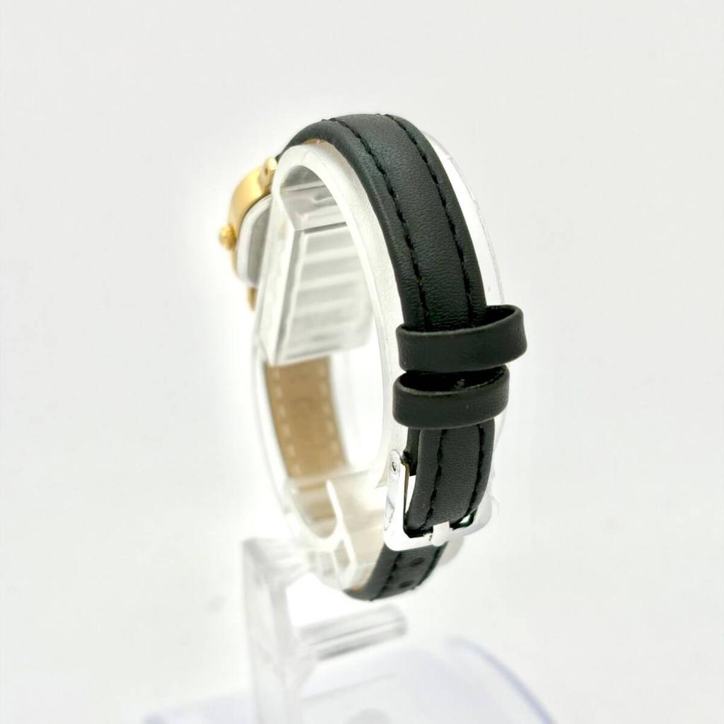 SEIKO Gold Square Watch 820310 with New Strap [Excellent Condition/New Battery] Ladies' 2P21-5B40