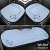 Cartoon Linen Car Seat Cushion – Universal Fit for Rear Driver Seat, Four Seasons