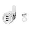 20mm Combination Cabinet Lock Zinc Alloy Password Locks 3 Digital Security Cam Lock For Mailbox Cabinet Door Silver Black Gold