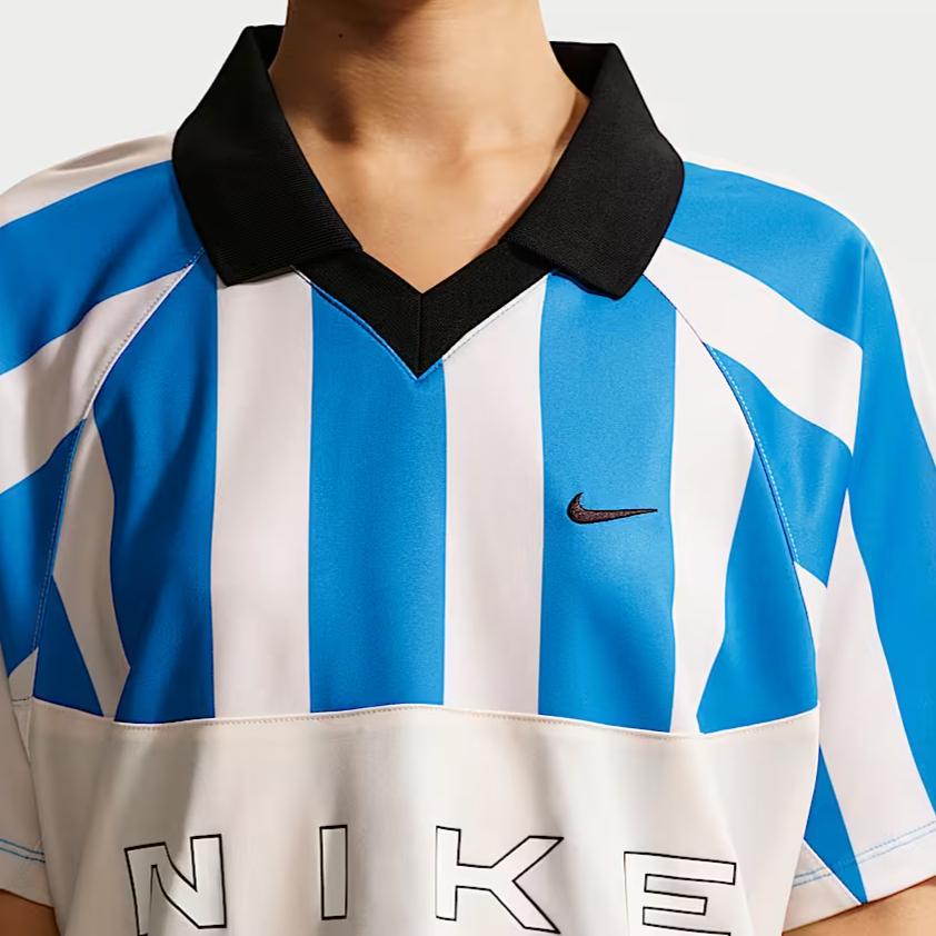 Nike Sportswear Striped Short Sleeve Raglan Pullover Jersey Women tops IO0914-435