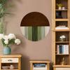 Handmade Round Retro Woven Wall Tapestry: Artful Decor for Living Room or Entrance