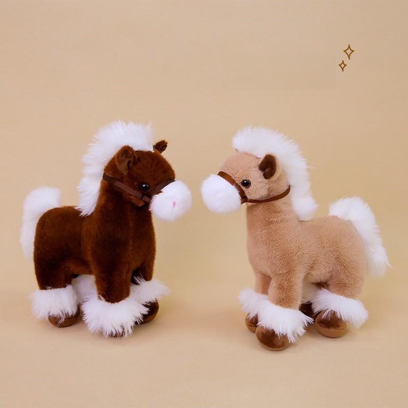 Horse Toy Plush Home Decor Kids Doll For Collectors Gift Giving And Display