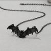 Black Pendant Necklace for Women Gothic Halloween Jewelry