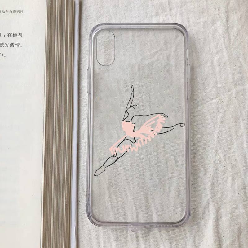 Ballerina Tanz Ballett Mädchen Handyhülle für iPhone 11 12 13 mini pro XS MAX 8 7 6 6S Plus X 5S SE 2020 XR Hülle