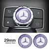 Bqfmlj1 Hot 2026 New Car for Mercedes Benz AMG 1pcs 29mm Car Small Media Control Sticker For Mercedes Benz A C E R M Class CLA GLA AMG W