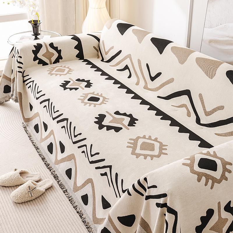Chenille Bohemian Sofa Cover Simple High-Grade All-Inclusive Sofa Towel Anti-Scratching Cover Cloth Sofa Cushion