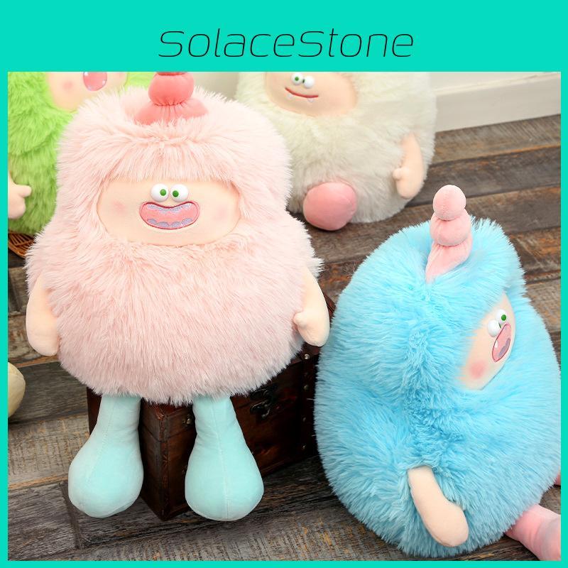 Long Haired Monster Plush Toy With Pp Cotton Filling For Kids Playroom Decor