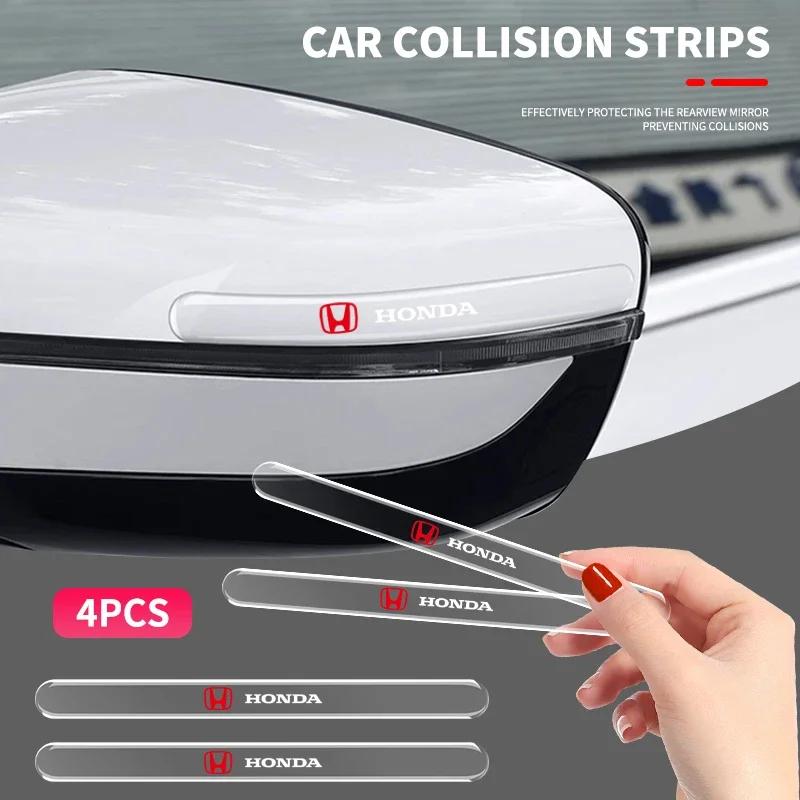 4pc Transparent Car Door Protector Sticker Invisible Protective Strips For Honda Odyssey Spirior CRV Civic XR-V HR-V City Accord RG0