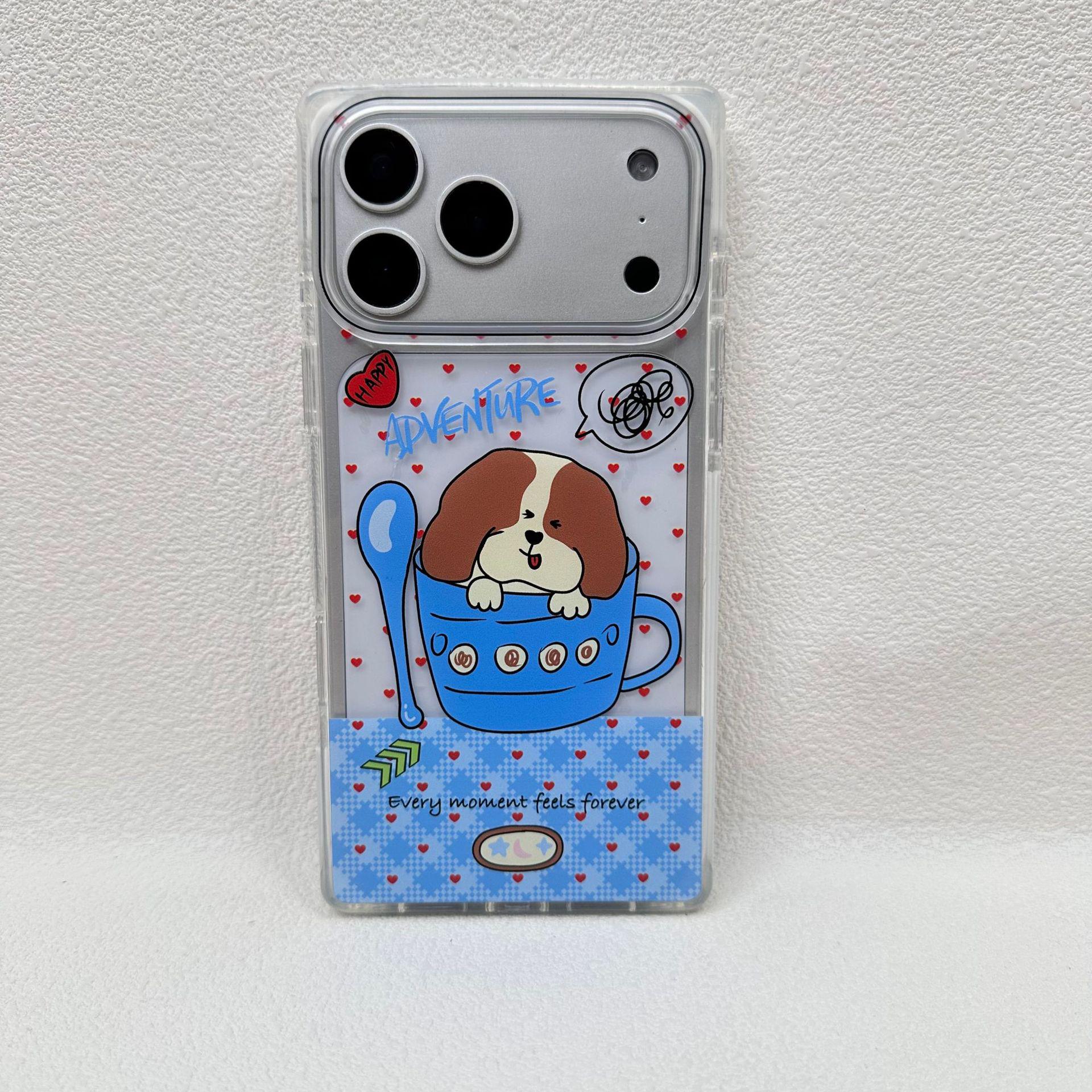 

Trendy Crystal Cartoon Animal Phone Case for iPhone 17 Pro Max - Summer Anti-Drop Protection iPhone 17