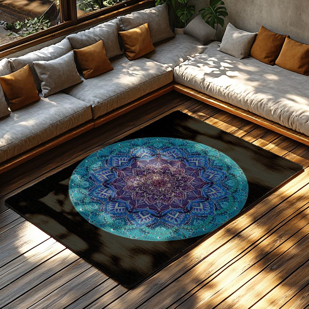 Bohemian Carpet Non-Slip Floor Mat Washable Area Rug Living Room Decor Home Textile Abstract Pattern Indoor Outdoor Entrance Rug