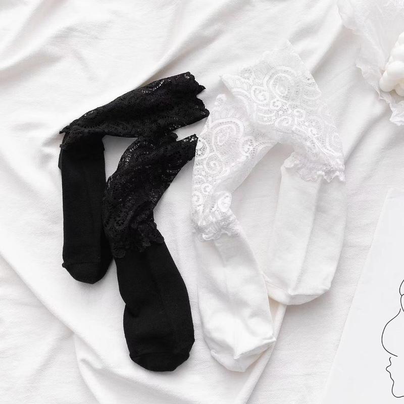 Chaussettes en dentelle pour femmes chaudes, bas résille sexy rétro, chaussettes creuses en coton respirant, chaussettes amusantes à la mode, chaussettes mignonnes Lolita pour dames