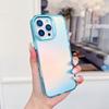 KEYSION Fashion Laser Gradient Colorful Phone Case for iPhone 16 Pro Max Soft TPU+PC Shockproof Back Cover for iPhone 16 Plus