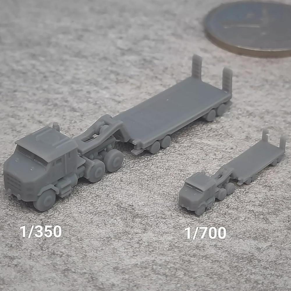 Ag Agsdgaw 10pcs Military Model Large Tractor Trailer Resin Assembly Truck M1070