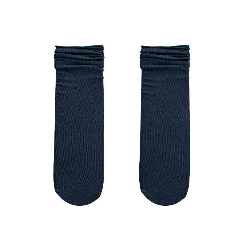 Pure Cotton Women's Summer Thin Pile Socks Solid Color Mid-calf Socks Oxygen Cotton Postpartum Socks Women's Long Socks