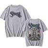 Skeletá Album 2025 New T-shirt Ghost Band Satanized Printing Tshirt Heavy Mental Fashion Summer T Shirt Grunge Hip Hop Tees Male