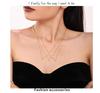 Oumeika Titanium Steel Jewelry Set: 26 Zircon-Inlaid Letters, PVD Gold-Plated Necklace, Bracelet, Earrings, and Ring.