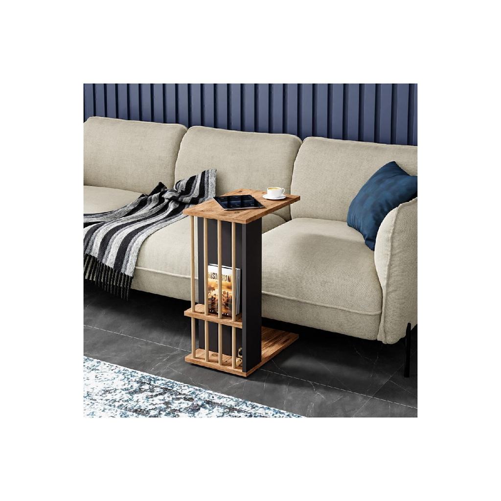 Wheeled Side Table Sofa Table C Coffee Table Nesting Coffee Table Serving Table - White