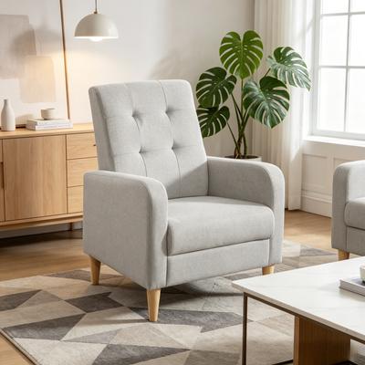 Nordic Style Armchair, 1-Seater Sofa Chair, Lounge Armchair, Bedroom Chair (only with Bedroom Chair)