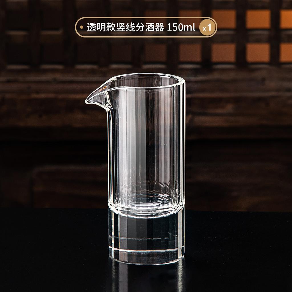 Bamboo Joint White Wine Cup With Vertical Stripes Wine Decanter Strong Liquor Cup Single Mouth Cup Crystal Glass Small Wine Cup