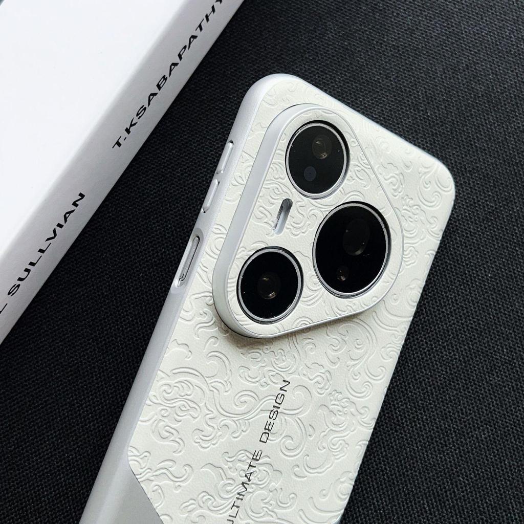 High-End Luxury Dragon Pattern Protective Case for Huawei P80 - Anti-Fall, Fits Porsche Edition