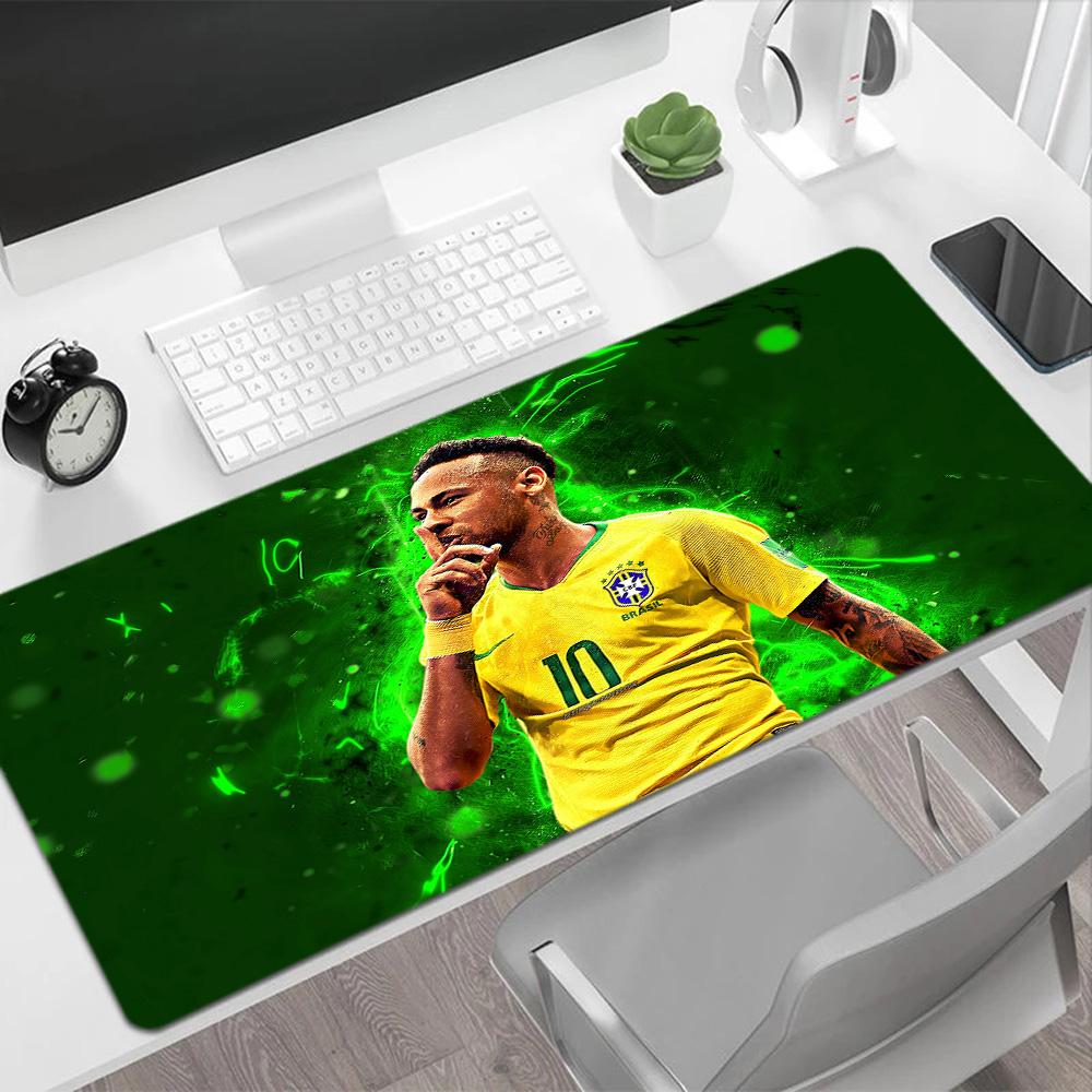 Neymar's Brazilian Brilliance Gaming Mouse Pad Keyboard Pad Ultra-Long Desk Mat Non-Slip Rubber Bottom Perfect for Office Laptop Gaming Setup