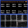 360-Piece High Strength Grade 12.9 Internal Hex Socket Screw and Hex Nut Set (M3, M4, M5, M6)