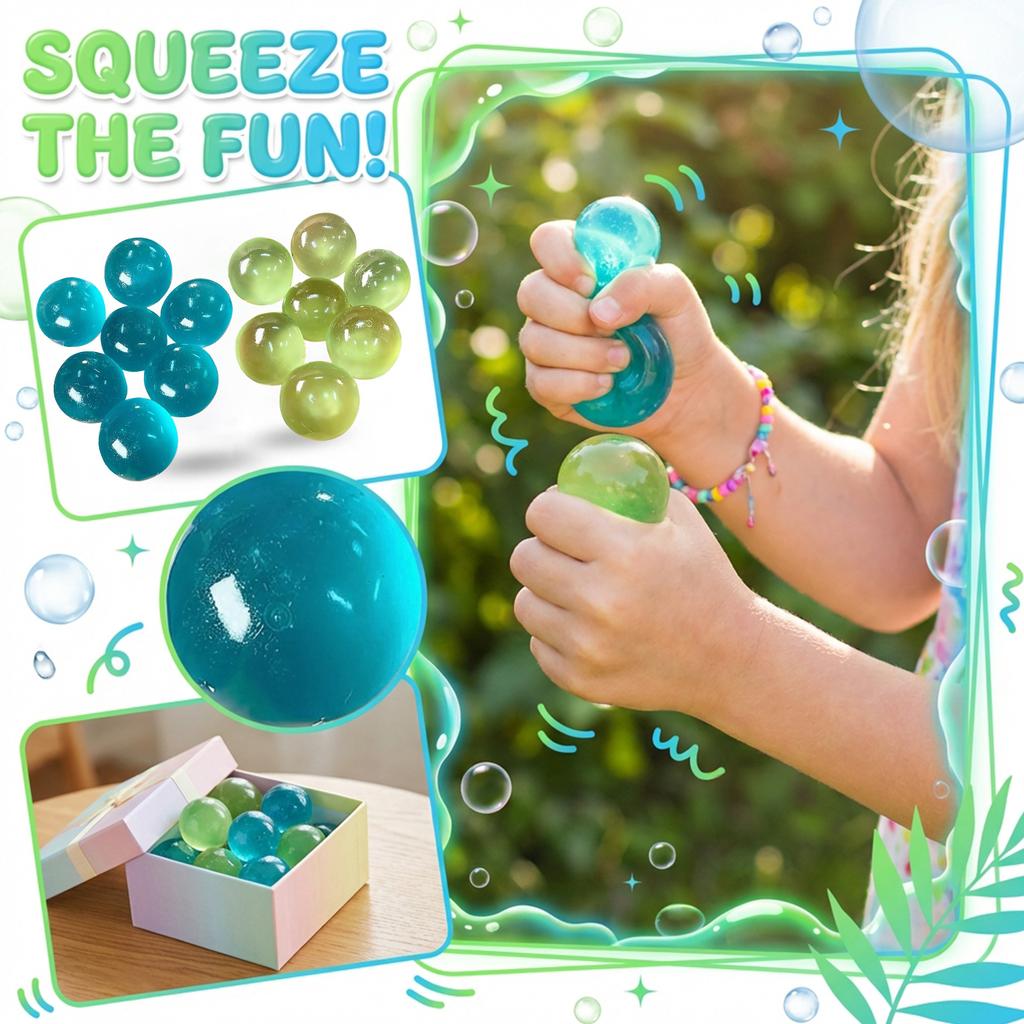 Blue Maltose Squishy Toys Anti Stress Sensory Fidgets Toy Soft Simulated Transparent Blue Maltose Slow-Rebound Decompression Toy