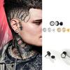 Round CZ Stud Earrings, Screw back Cz Studs, Sleeper Cz Studs, Unisex Jewelry
