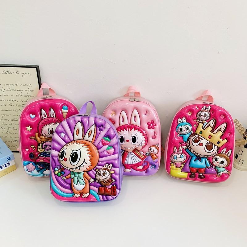 Neutral Gender Versatile Backpack For Kids With Fun Cartoon Characters School For