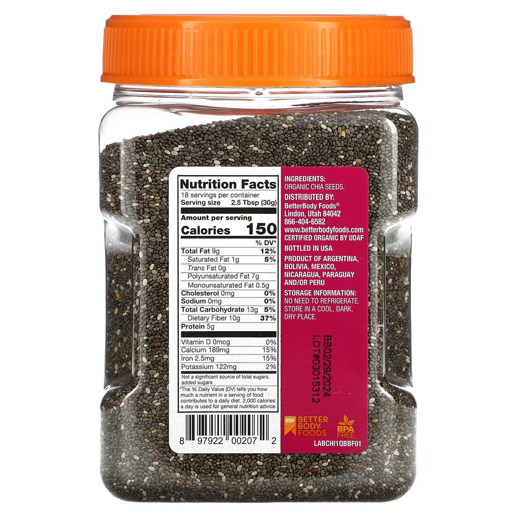 Organic Chia Seeds, 567G(20Oz)